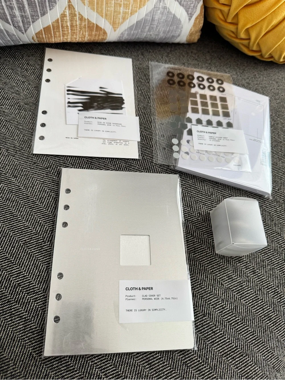 Cloth & Paper Clad Modular Planning System